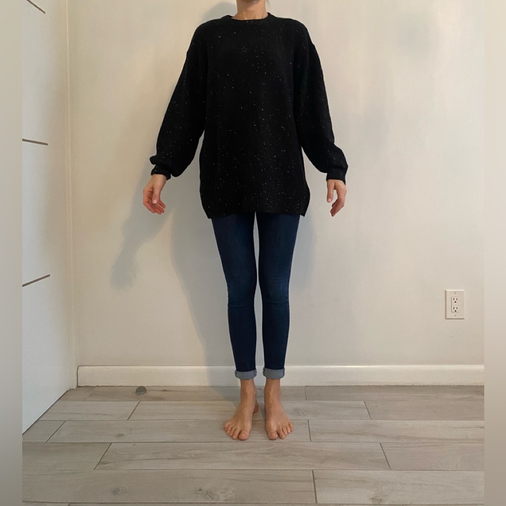 Zara Oversized sweater. Black, size small. NWT